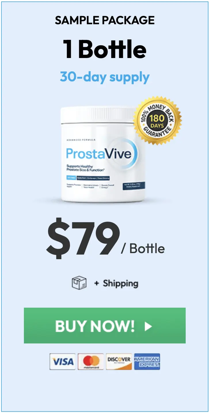Prostavive 1 bottle pricing